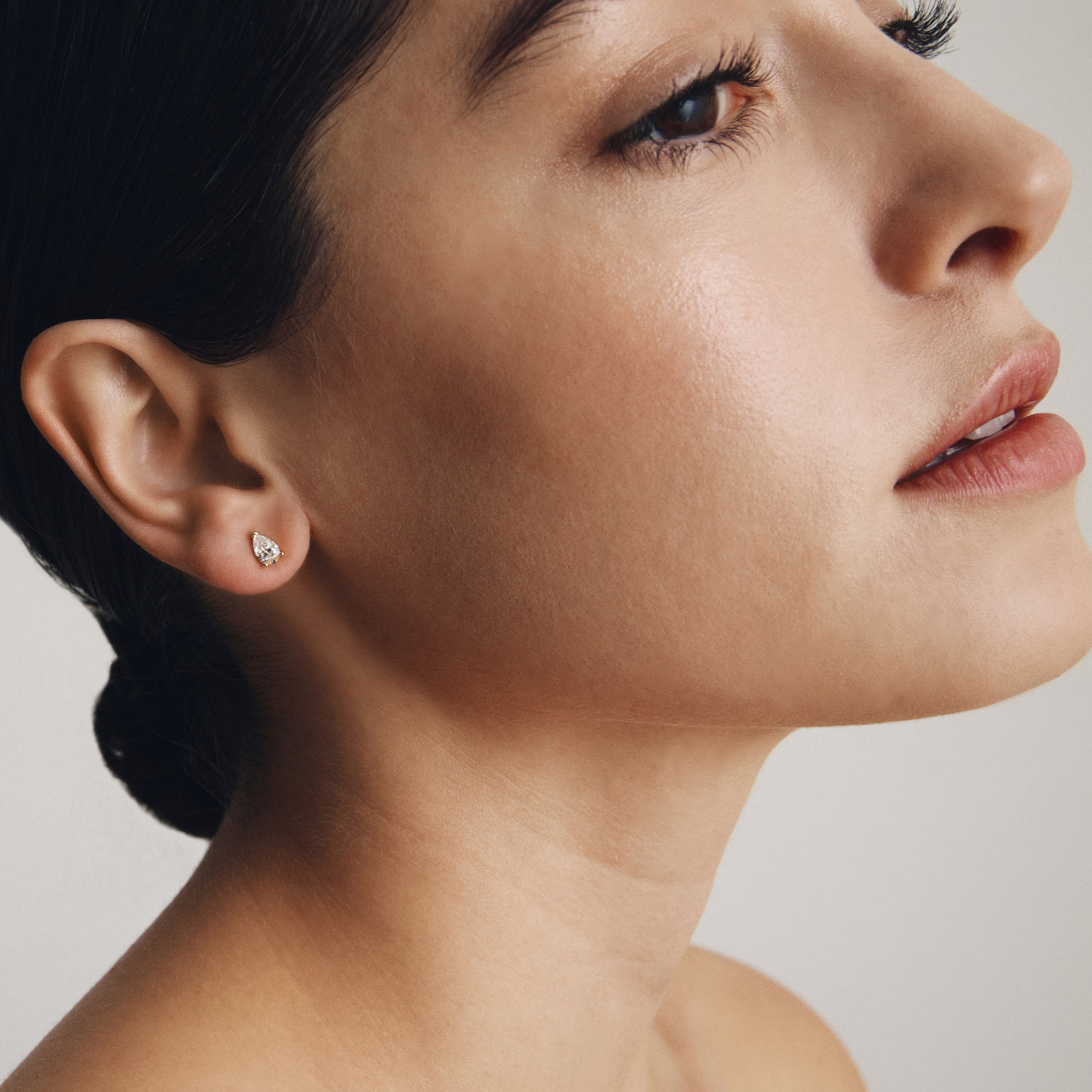 PEAR CANDY STUD EARRINGS / YELLOW