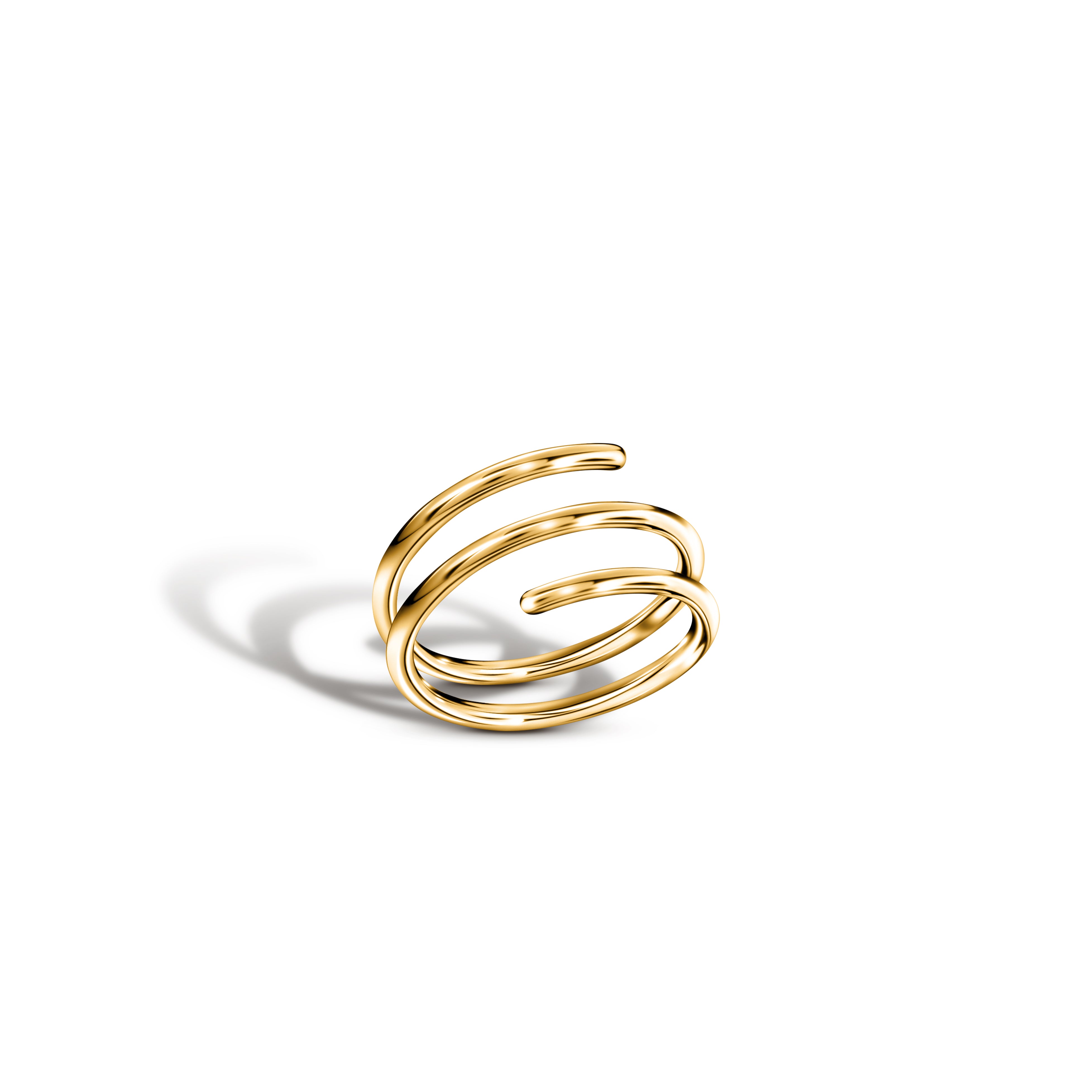 WIRE 3 ROWS RING / YELLOW