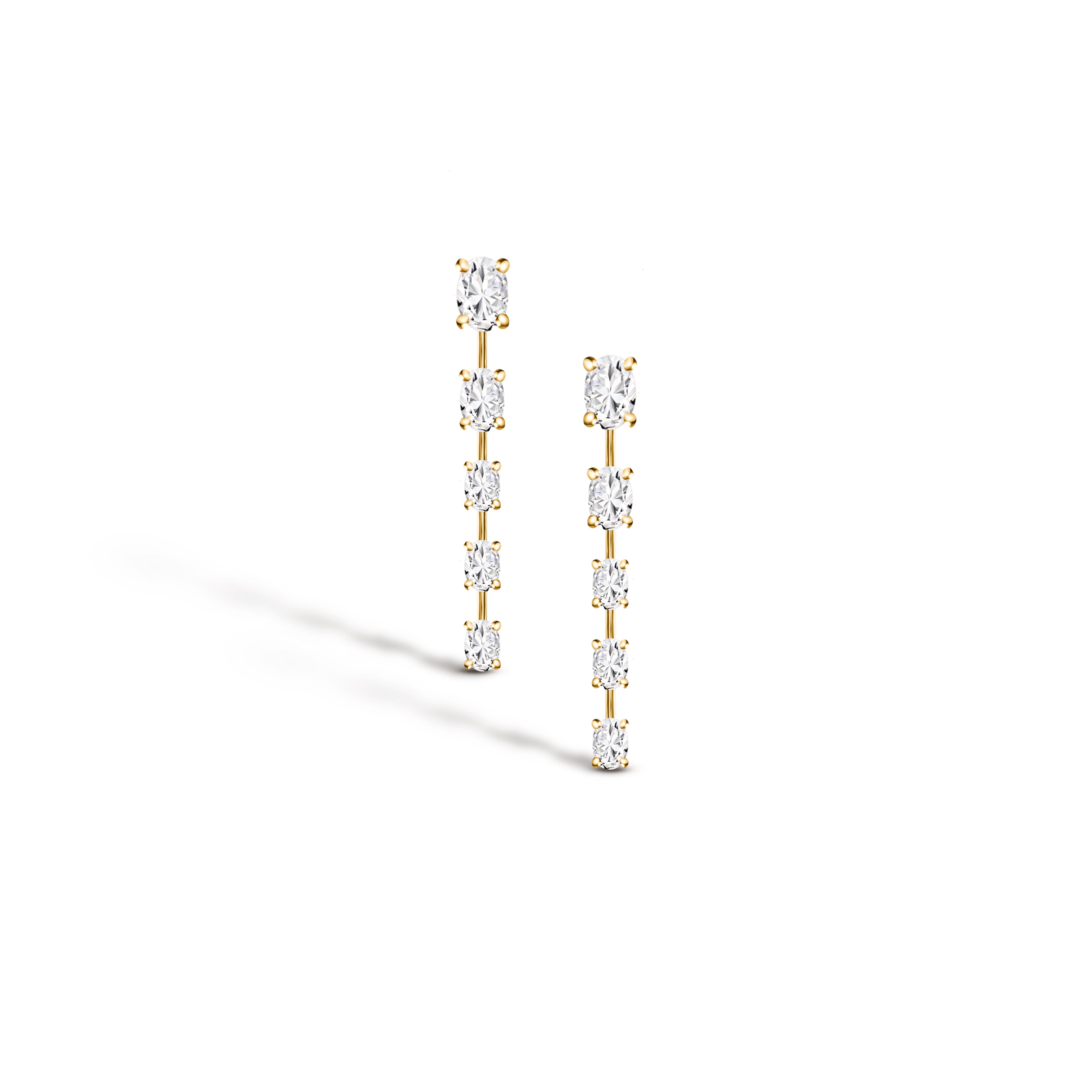 OVAL CANDY EARRINGS / YELLOW
