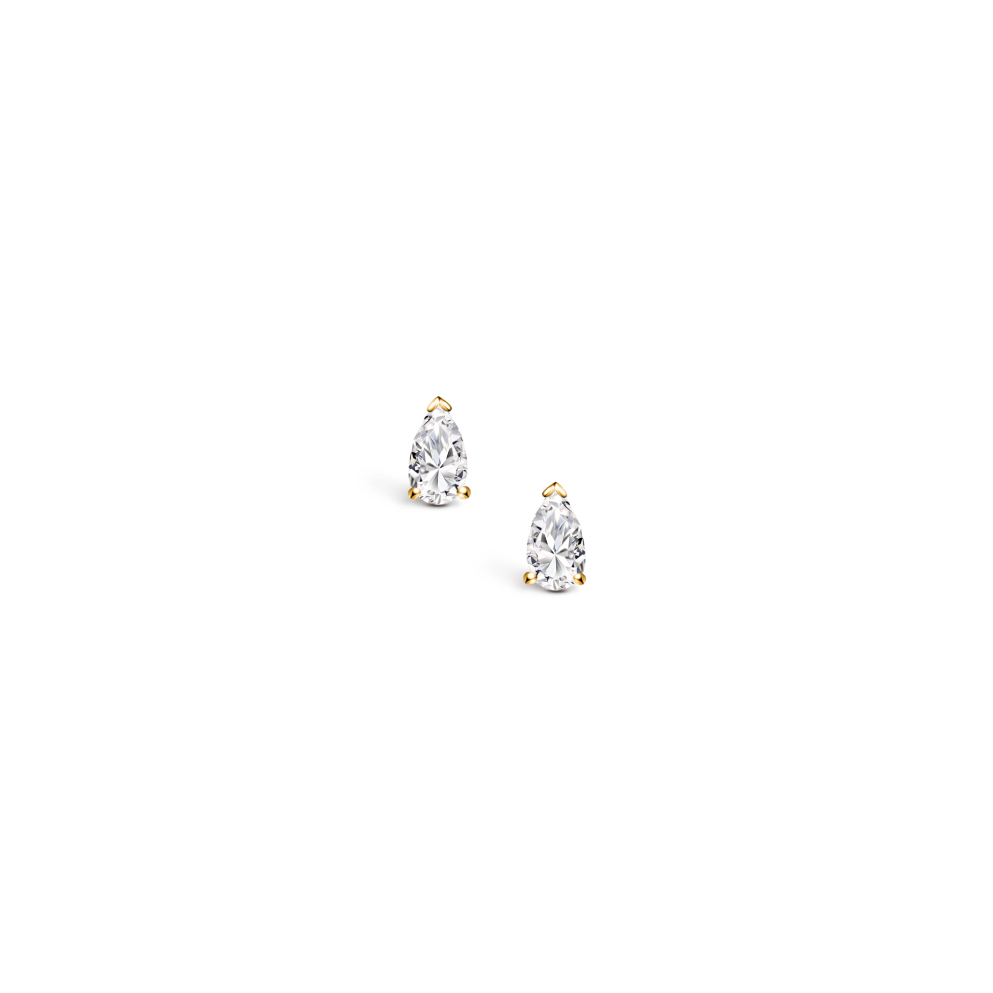 PEAR CANDY STUD EARRINGS / YELLOW