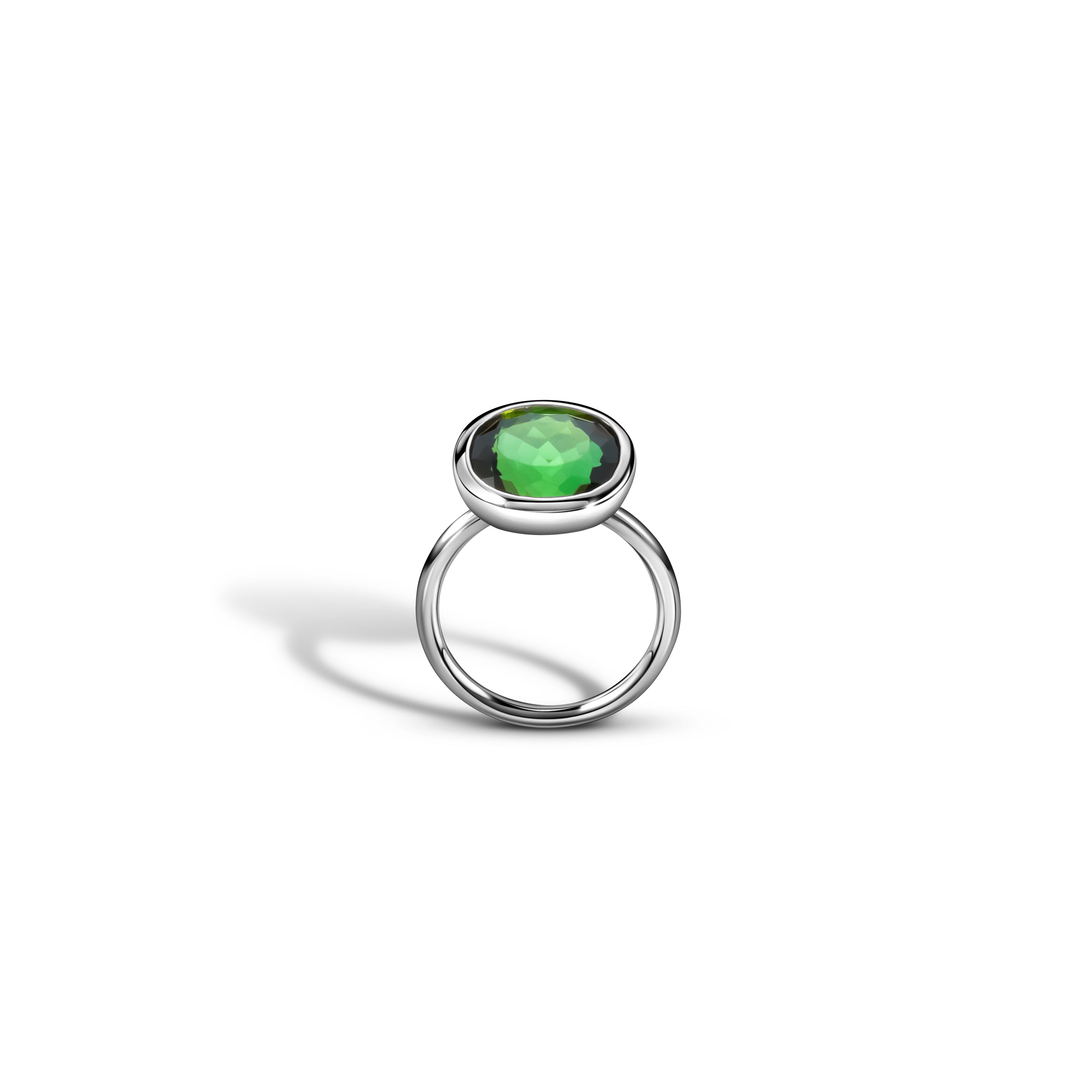 GREEN CANDY RING / WHITE